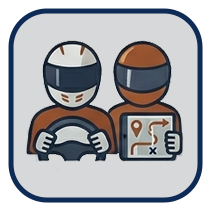 Driver/Navigator teams icon